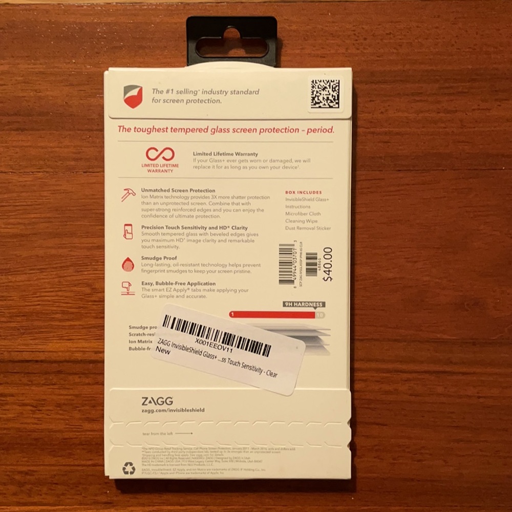 Zagg Invisible Shield iPhone Glass Protector - Picture 2 of 3